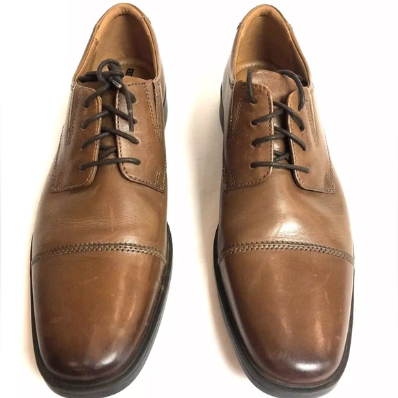 Clark’s Men’s Tilden Cap Toe, Brown Oxford Dress Shoes, Size 9.5 M. main image 6